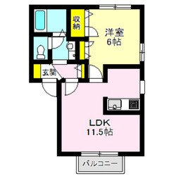 クレールドルフ　Ａの物件間取画像